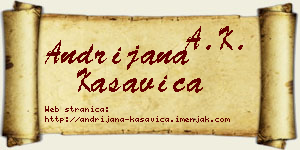 Andrijana Kasavica vizit kartica